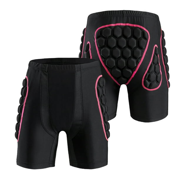 Pantalones cortos acolchados de protección para caderas y glúteos para mujer.