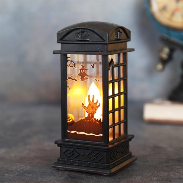 Birdeem Halloween Table Decorations, Halloween Mini Lanterns Suitable for Centerpieces Suitable for Halloween Interior Decorations Center Table Decorations Batteries Included