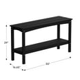 thumbnail image 4 of WestinTrends 55" Outdoor Patio HDPE Adirondack 2-Tier Shelf Console Table, Sand, 4 of 16
