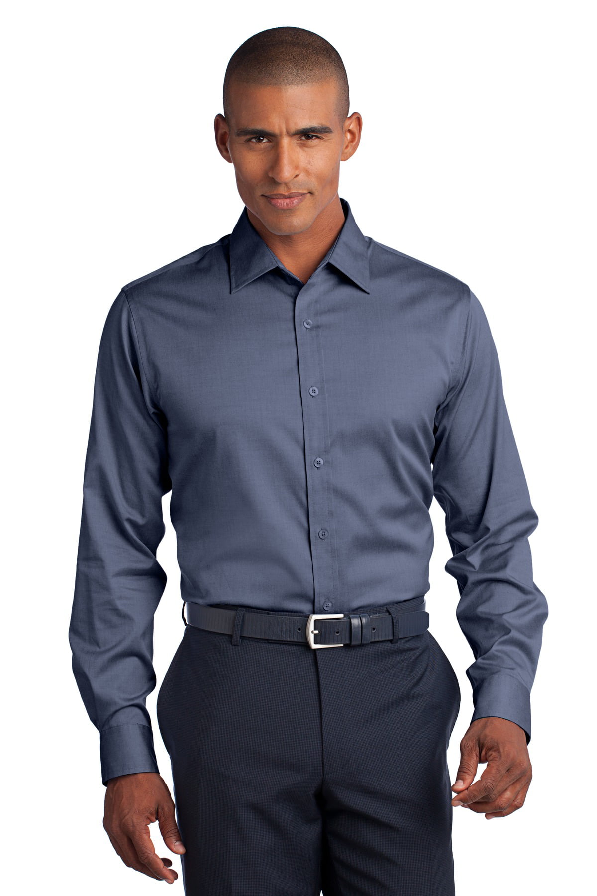 House Fit Non Iron Pinpoint Shirt-XS (Charcoal) - Walmart.com