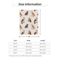 thumbnail image 4 of Throw Blanket for Couch Sofa and Bed, Branch Owls Super Soft Plush Throw Blanket, Fuzzy Cuteness Comfy Warm Washable Flannel Blanket & Throws for All Season 40"x30", 4 of 5