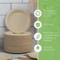 thumbnail image 6 of Ibambo Bamboo Disposable Plates, Compostable Paper Plates, Round Tableware, 7 in., 1000-Pack, Environment-Friendly, 6 of 9