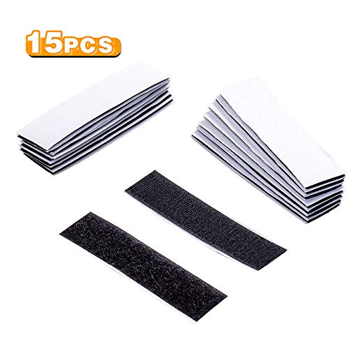 15Pcs Professional Self Adhesive Hook and Loop Sticky Back Fastener, DoubleSided Fasten