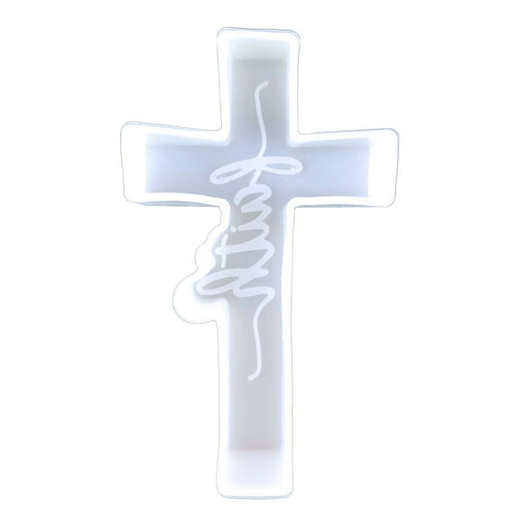 SDFGTstore Resin Molds Faith Crucifix Molds Silicone Epoxy Mould for Jewelry Pendants DIY Craft Making Heat Resistant