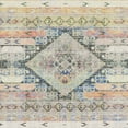 thumbnail image 6 of SAFAVIEH Saffron Mitchell Geometric Cotton Runner Rug, Cream/Blue, 2'3" x 10', 6 of 7