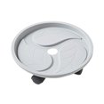 thumbnail image 2 of Bandeja redonda para macetas, maceta para sala de estar, orificio de drenaje, paleta de plástico, soporte para bonsái de interior con caja de recolección de agua, 360 grados, gris, 36cm sidaley HA011361-06, 2 of 7