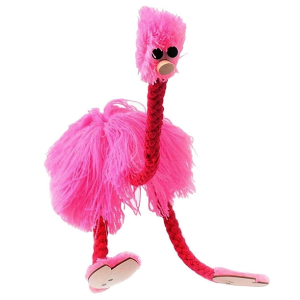 FELTECHELECTR Marionetas de avestruces, marionetas de peluche, animales de peluche, marionetas de juguete, juguete de peluche interactivo