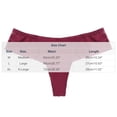 thumbnail image 2 of Iyufng Women Low Rise Breathable Thong Underwear Elastic Waistband Seamless Stretch Invisible Daily Intimates Panties, 2 of 6