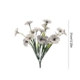 thumbnail image 3 of Flores artificiales verdes, flores falsas, flores de plástico falsas para decoración de fiestas, 3 of 7