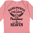 thumbnail image 4 of Inktastic Handpicked for Earth by My Pawpaw in Heaven with Angel Wings Boys or Girls Long Sleeve Baby Bodysuit, 4 of 5