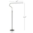 thumbnail image 3 of JONATHAN Y Julian 65.25" Integrated LED Metal Floor Lamp, Black, 3 of 6