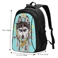 thumbnail image 5 of Cauagu Husky With Dreamcatcher Print Travel Laptop with USB Charging Port,Extra Large Backpack College Backpack Business Work Bag Casual Daypack Perfert for Men Women, 5 of 7