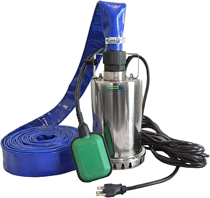 SelfPriming Automatic Hot Tub Drain Pump Pool Drain Pump with 25' Hose