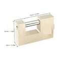 thumbnail image 2 of 2 Piezas Candados Cortina Extra Seguridad (70mm) Antirrobo beige, 2 of 4