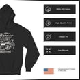 thumbnail image 6 of Ford Bronco Country Tough Free Wheeling 1978 Sweatshirt Vintage Truck Fan 4x4 Off Road Classic Car Show Hoodie, 6 of 7