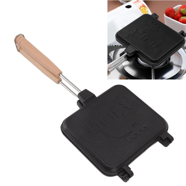 Sartén Para Sándwich, A Prueba De Palos, Fácil Limpieza, Sartén Con Tapa Para Desayuno, Multifuncional Para Huevo Y Postre