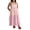 Pink, variant on Michellecmm Women Cami Dress Plaid/Print V-Neck Spaghetti Straps A-line Dress