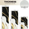thumbnail image 4 of Black White Gold Marble Pattern Kitchen Rugs Sets Of 3,Kitchen Runner Rugs Non Skid Washable,Decorative Kitchen Floor Mats for Kitchen,Sink,Laundry,17"x30"+ 17"x47" + 17"x59", 4 of 6