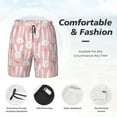 thumbnail image 5 of Lsque Mens Swim Trunks Cute Rabbit Carrot Pattern - Bathing Suit Compression Liner - Beach Swim Shorts Swimwear - (S-3XL) - Stretch Quick Dry -Small, 5 of 9