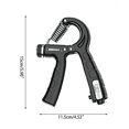 thumbnail image 2 of Hand exercisers 5 pack hand grip strengthener workout kit black (HTOOQ), 2 of 5