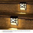 thumbnail image 5 of Luces solares para exteriores, luces solares LED decorativas para vallas, impermeables, luces solares para terraza, valla, patio, camino, paquete de 8, 5 of 5