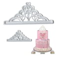 thumbnail image 5 of Juego de cortadores de galletas de corona, 2 uds., cortador de corona y corona de princesa, molde para decoración de magdalenas, molde para pasta de goma, 5 of 5