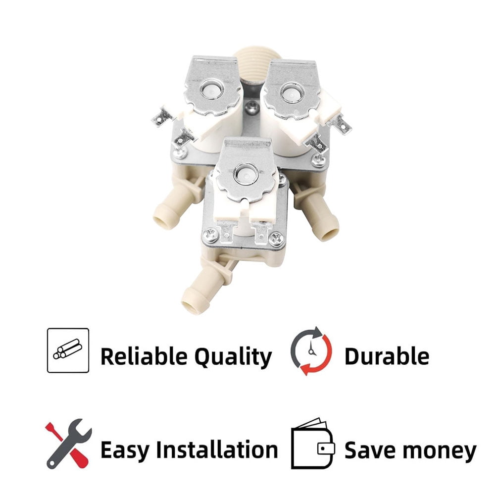 TOP-MAX 5221ER1003S Washer Water Inlet Valve, Fit for LG, Kenmore Washer, Replace 5221ER1003S, 4869496, AP6798394, PS12587936, EAP12587936, PD00057211