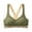 Green, variant on Aayomet Underwire Bra Women's Front Closure Posture Bra Full Coverage Back Support Wireless Comfy,Green 6XL