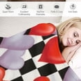 thumbnail image 3 of Shangniulu Valentines Day Throw Blanket Buffalo Paid Throw Blanket for Couch Soft Decorative Buffalo Check Throw Blanket Love Heart Throw Blanket Romantic Girlfriend Wife Couple Valentine Gifts, 3 of 6