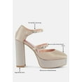 thumbnail image 6 of Shiver Rhinestones Embellished Platform Mary Jane Sandals, 6 of 11