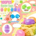 thumbnail image 3 of Juego de juguetes OCTERIC para huevos de Pascua, 200 unidades con 100 huevos de plástico, 3 of 6