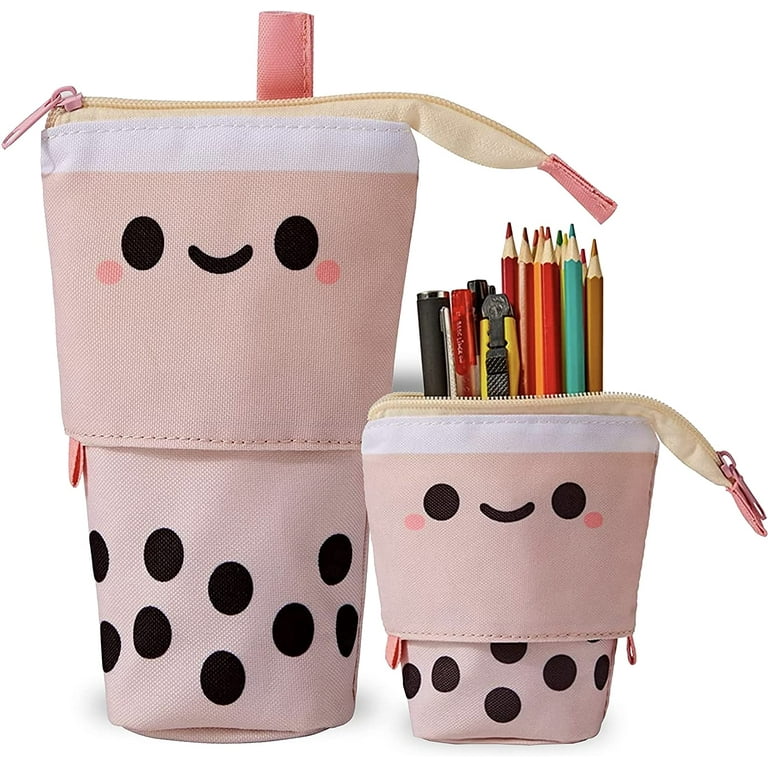 Elpis Cute Telescopic Pencil Case, Pop Up Stationery Case, Kawaii Standing  Pencil Pouch for School Students Girls Boys 