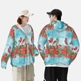 thumbnail image 4 of Kdxio Birds Print Women Men Sun Protection UPF 50+ Jackets Zip Up Long Sleeve Hoodie Hiking Lightweight with Pockets, 4 of 7