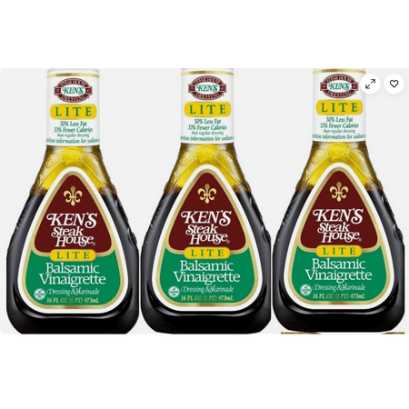 Lite Balsamic Vinaigrette Salad Dressing 3 Bottles 16 Oz Lite Balsamic Vinaigrette Salad Dressing 3 Bottles 16 Oz