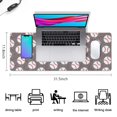 thumbnail image 5 of Long Mouse Pads for Desk,Baseballs and Love Desk Mats on Top Of Desks, Desk Mouse Pad Extra Large with 3mm Non-Slip Base and Stitched Edge for Gaming,Office,Work,Home 31.5"x11.8", 5 of 6