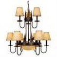 thumbnail image 2 of Wildlife Lighting 12 Light Vaxcel Country Yosemite Chandelier Lodge CH55509BBZ, 2 of 2