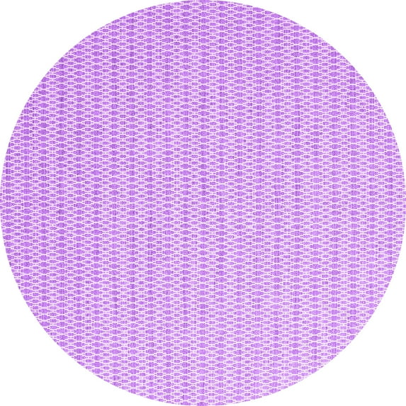 Ahgly Company Indoor Round Abstract Purple Contemporary Area Rugs, 4' Round