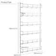 thumbnail image 4 of 6 Tier Kitchen Door Wall Mounted Storage Rack Cabinet Hanging Organizer Pantry Home Spice Can Shelving Holder, 4 of 8