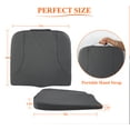 thumbnail image 4 of Memory Foam Car Seat Cushion for Coccyx and Lower Back Pain Relief, Dark Gray, 4 of 9