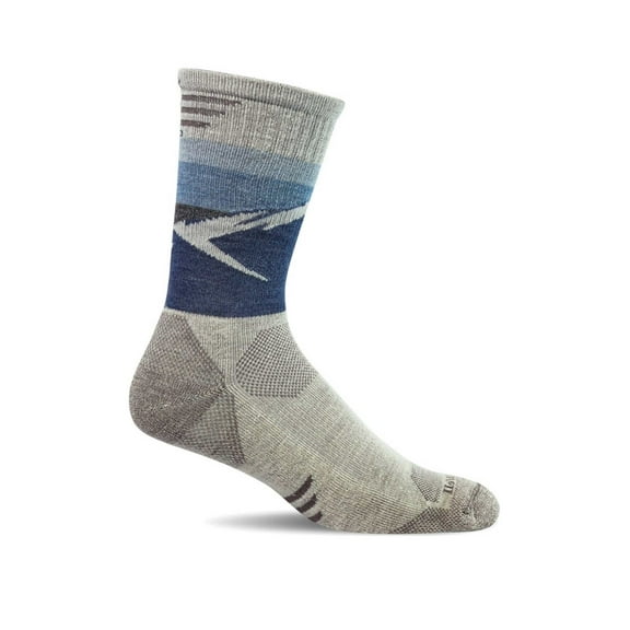 Sockwell Men's Modern Mountain Crew 15-20 mmHg Crew Socks