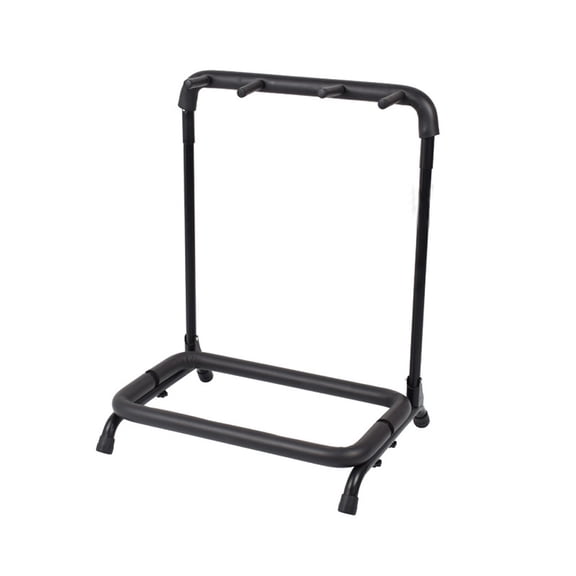 3-Slot Guitar Holder Rack Stand Black