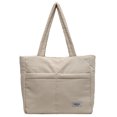 thumbnail image 1 of Bolso Hobo Plumón para Mujer Bolso Ligero Con Múltiples Bolsillos Bolso para Citas Diarias (Beige), 1 of 9