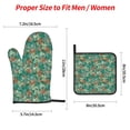 thumbnail image 2 of Naloa Autumn Maple Leaves 1 Oven Mitts and Pot Holders 4 pcs Set, Cooking Baking Grilling Kitchen Oven Glove for Cooking, 2 of 6