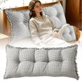 thumbnail image 2 of Wedge Cushion Headboard Reading Pillow Removable Cover, Bed Bedroom Positioning Support Bolster for Sofa Bed, Low Corner Backrest Cushion for Comfortable Rest, 2 of 7