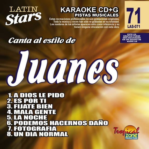 Karaoke Latin Stars 071 Juanes 1