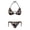 Chicken Floral Print, variant on Mushroom Leopard Print Ladies Bikini Set Lightweight Two Piece Swimwear Triangle Halter Bathing Suit for Beach Pool Vacation