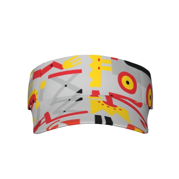 Daiia Cars Pattern Sport Sun Visor Hats Visor Cap Adjustable Empty Top Baseball Cap Cotton Ball Caps for Women and Men