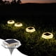 thumbnail image 5 of Luces Subterráneas Solares para Exteriores | Iluminación decorativa de escalera de patio y jardín | LED de alto brillo | Alimentado por energía solar | Carcasa de plástico | Blanco, 5 of 6