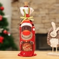 thumbnail image 6 of dianhelloya Christmas Santa Claus Snowman Elk Wine Champagne Bottle Bag Cover Gift Decor Snowman, 6 of 8