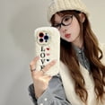 thumbnail image 4 of Fluffy Case for Apple iPhone 11 Pro Max, Girly Cute Faux Fur Cute Plush Furry Fuzzy Cover with Love Heart Shockproof Camera Lens Kickstand Protective Phone Case for Girls Women, White, 4 of 5